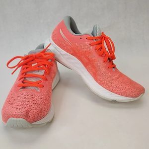 Asics EvoRide Sneakers Women's Size 7.5 Sun Coral Pink Running Shoes 1012A677